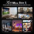 X99 MAX Android 14 TV-boks med stemmefjernbetjening - 16GB - sort