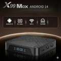 X99 MAX Android 14 TV-boks med stemmefjernbetjening - 16GB - sort