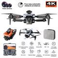 XKJ K6 MAX 3-kamera forhindringsdrone HD luftfotografering sammenklappelig quadcopter RC-fly med enkelt batteri - orange