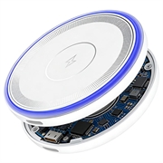 XO CX042 Magnetisk trådløs oplader 15W - hvid
