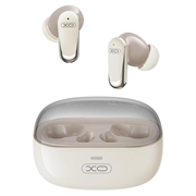 XO G42 TWS Bluetooth 6.0-øretelefoner - ANC + ENC, berøringsbetjening og opladningsetui - beige