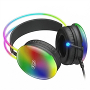 XO GE11 kablet gaming-headset - 3.5mm - sort / farverigt
