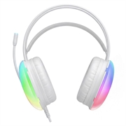 XO GE11 kablet gaming-headset - 3.5mm - hvid / farverig