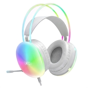 XO GE11 kablet gaming-headset - 3.5mm - hvid / farverig