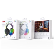 XO GE11 kablet gaming-headset - 3.5mm - hvid / farverig