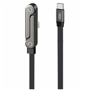 XO NB-Q311 USB-C-kabel med sammenklappelig fod, 240W - 1.5m - sort