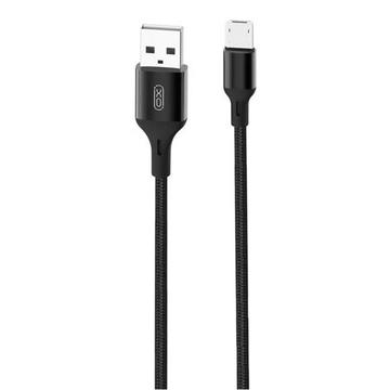 XO NB143 USB / Micro USB-kabel - 1 m - sort