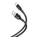 XO NB212 USB-A / USB-C-kabel - 2,1A, 1 m - sort