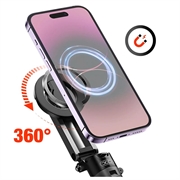 XO SS22 4-i-1 magnetisk Bluetooth-selfiestang og stativ - sort