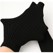XT-0016 Lange Fingerløse Ribstrikkede Vanter - 30cm