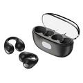 XUNDD X18 TWS Clip-on Headphones V5.3 Bluetooth Air Conduction Open Earphones Wireless Sports Earhook Headset - Sort