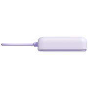 Xiaomi 10000mAh magnetisk powerbank - USB-C-kabel, digitalt display og sammenklappeligt stativ - 33W - Lilla