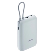 Xiaomi 10000mAh Powerbank med integreret USB-C-kabel 22.5W - Isblå