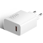 Xiaomi 100W GaN-rejselader med USB-C-kabel MDY-19-ER - hvid