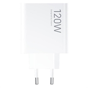 Xiaomi 120W HyperCharge Combo-vægoplader med USB-C-kabel MDY-14-EE - Hvid