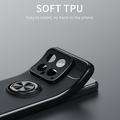 Xiaomi 14 TPU Cover med Ringholder - Sort