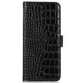 Xiaomi 14 Ultra Crocodile Series Læderpung med RFID - Sort