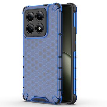Xiaomi 14T Honeycomb Armored Hybrid Cover - Blå