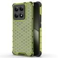 Xiaomi 14T Honeycomb Armored Hybrid Cover - Grøn