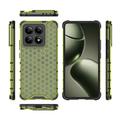 Xiaomi 14T Honeycomb Armored Hybrid Cover - Grøn