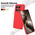 Xiaomi 14T Pro Liquid Silikone Cover med Strop - Rød