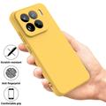 Xiaomi 15 Pro Flydende silikone cover med håndrem - gul
