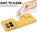 Xiaomi 15 Pro Flydende silikone cover med håndrem - gul