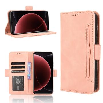 Xiaomi 15 Ultra Kortholder Pung Etui - Pink