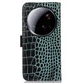 Xiaomi 15 Ultra Crocodile Series Læderpung med RFID - Grøn