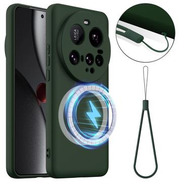 Xiaomi 15 Ultra Liquid Silikone Cover - MagSafe Kompatibel - Mørkegrøn