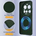 Xiaomi 15 Ultra Liquid Silikone Cover - MagSafe Kompatibel - Mørkegrøn