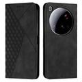 Xiaomi 15 Ultra Rombe Mønster Pung Cover med magnetisk lukning