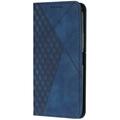Xiaomi 15 Ultra Rombe Mønster Pung Cover med magnetisk lukning - Blå