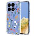 Xiaomi 15T TPU-cover med blomstermønster