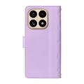 Xiaomi 15T Luksus Vatteret Pung - Lilla