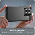 Xiaomi 15T Pro Børstet TPU Cover - Karbonfiber - Sort