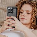 Xiaomi 15T Pro Børstet TPU Cover - Karbonfiber - Sort