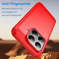 Xiaomi 15T Pro Børstet TPU Cover - Karbonfiber