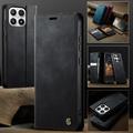 Xiaomi 17 Caseme 033 Pung Etui med Kalvemønster og RFID-blokering - Sort