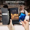 Xiaomi 17 Caseme 033 Pung Etui med Kalvemønster og RFID-blokering - Sort
