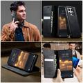 Xiaomi 17 Caseme 033 Pung Etui med Kalvemønster og RFID-blokering - Sort