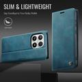 Xiaomi 17 Caseme 033 Pung Etui med Kalvemønster og RFID-blokering - Grøn
