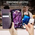 Xiaomi 17 Caseme 033 Pung Etui med Kalvemønster og RFID-blokering - Lilla