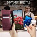 Xiaomi 17 Caseme 033 Pung Etui med Kalvemønster og RFID-blokering - Rød