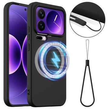 Xiaomi 17 Pro Liquid Silikone Cover - MagSafe Kompatibel - Sort