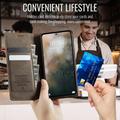 Xiaomi 17 Ultra Caseme 033 Pung Etui med Kalvemønster og RFID-blokering - Kaffe