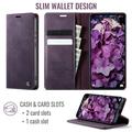 Xiaomi 17 Ultra Caseme 033 Pung Etui med Kalvemønster og RFID-blokering - Lilla