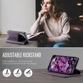 Xiaomi 17 Ultra Caseme 033 Pung Etui med Kalvemønster og RFID-blokering - Lilla