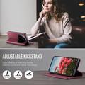 Xiaomi 17 Ultra Caseme 033 Pung Etui med Kalvemønster og RFID-blokering - Rød