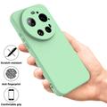 Xiaomi 17 Ultra Flydende silikone cover med håndrem - Grøn